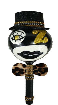 Black and Gold Coconut Shaker
